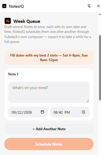 NotesIQ Queue tab
